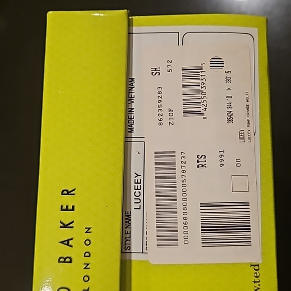 💕TED BAKER💕 Luceey Satin Pumps ~ Watercolor Abstract Floral Print 41 - Picture 15 of 15